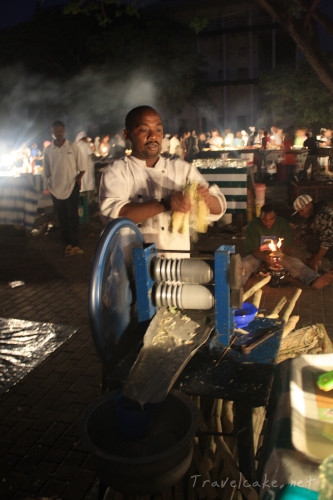 fresh sugar cane juice