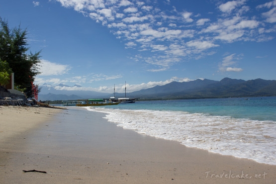 sandy beach in the morning