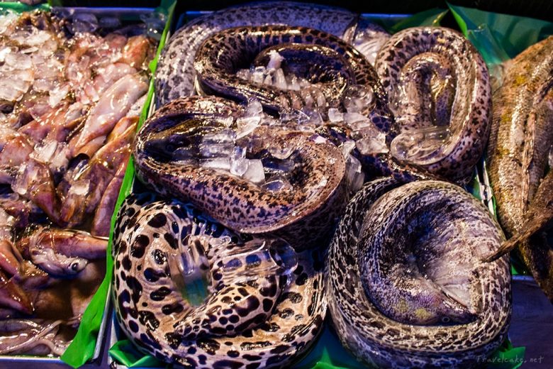 fresh eels for dinner