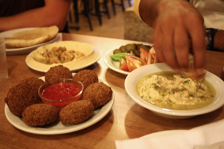 hummus and falafel