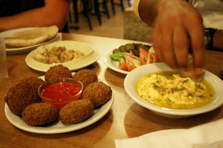 hummus and falafel