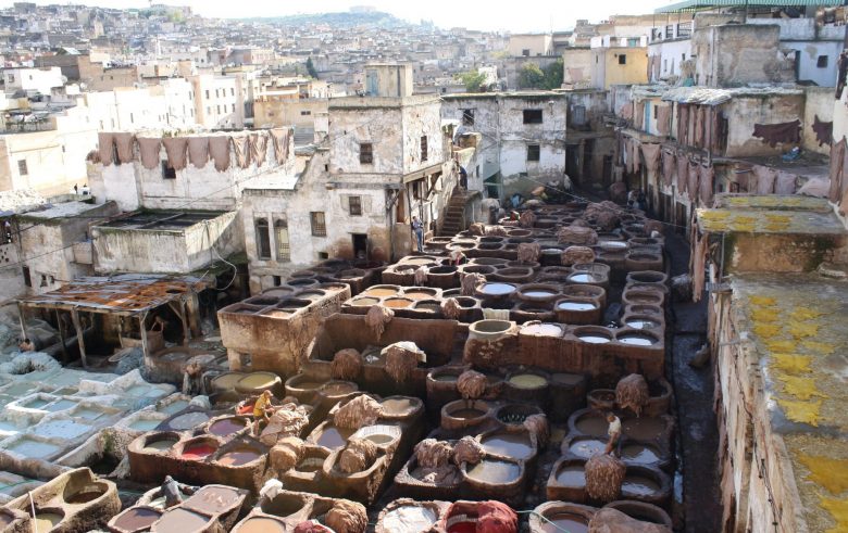 tannery in the medina