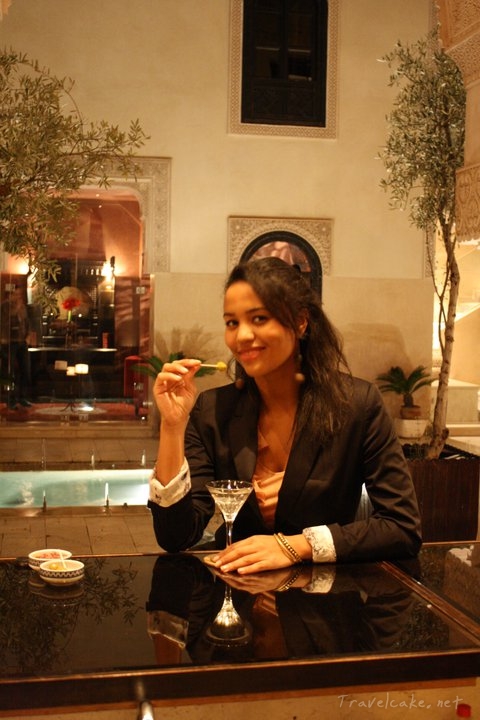 martini at the fancy riad