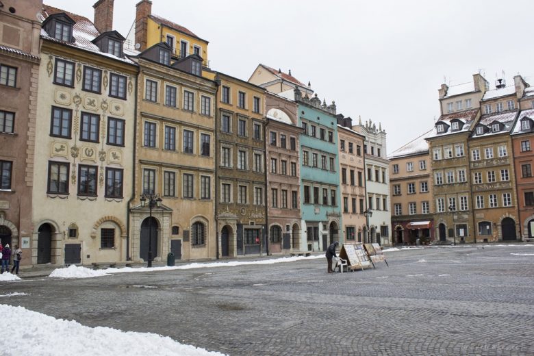 colourful reconstructed facades