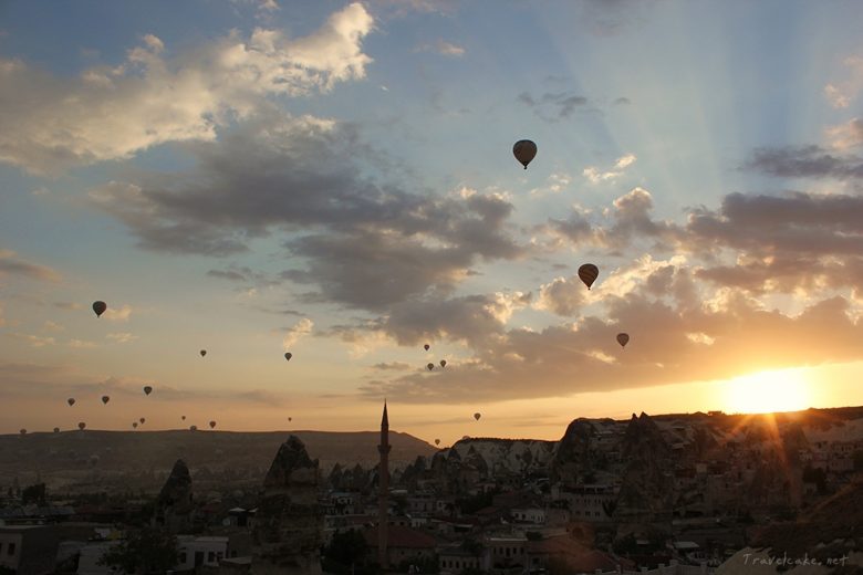 the town at dawn