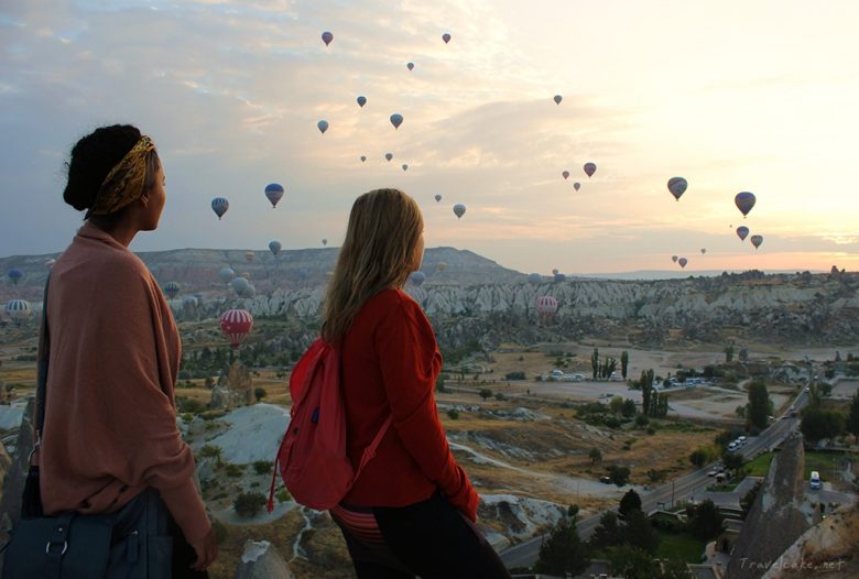 sunrise, hot air balloons and a new friend...priceless