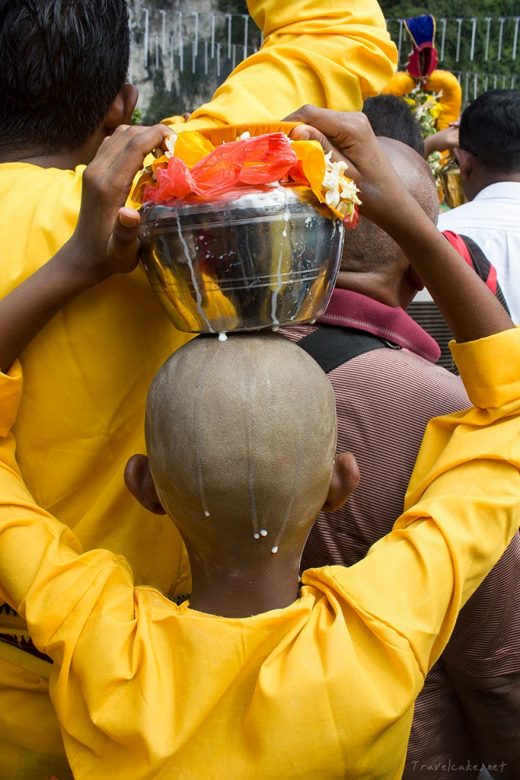 carrying milk to the temple