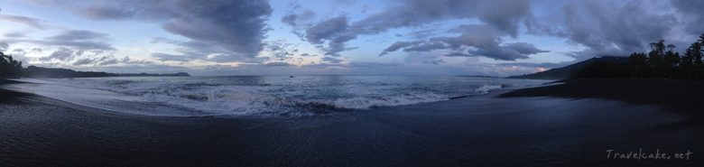 black sand beach, Sulawesi