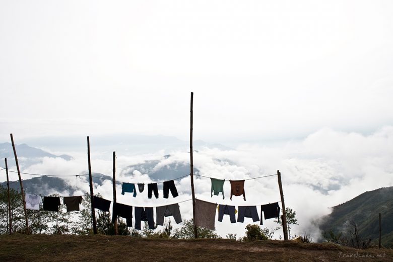 laundry in the clouds, Nepal