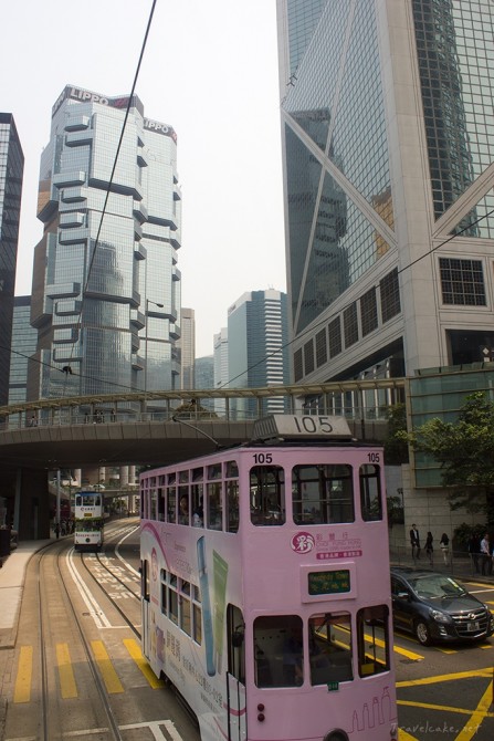 driving through the financial district