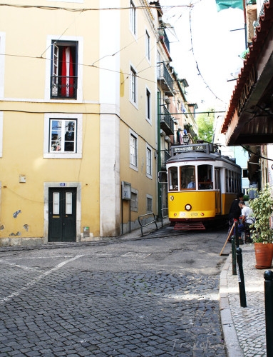 tram 28, Lisbon, portugal