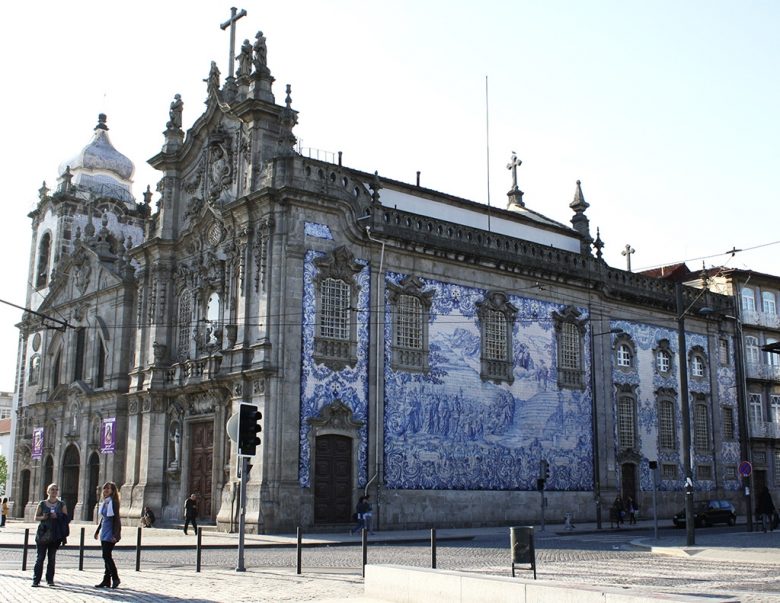 blue-and-white tiled walls, Porto, Portugal