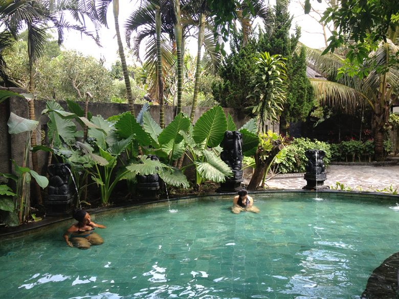 volcanic hot springs near Mt.Batur