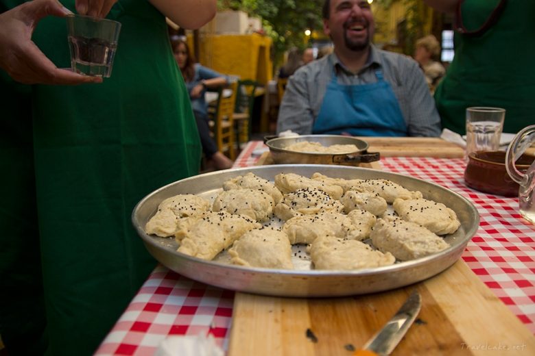 mini eggplant pies and laughter