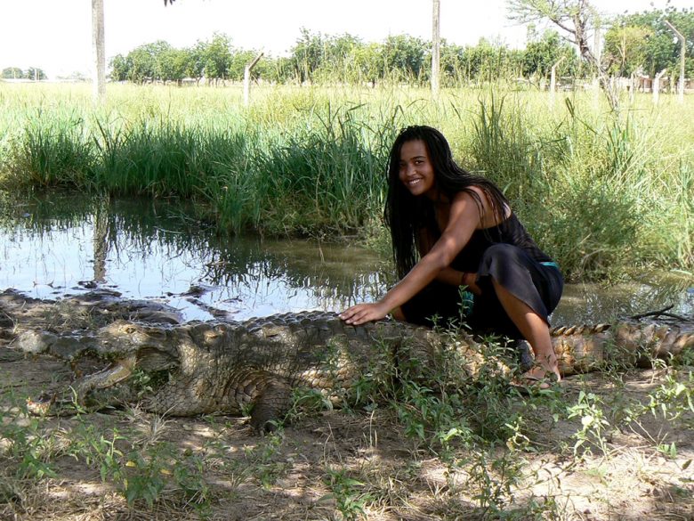 mandatory photo with crocodile