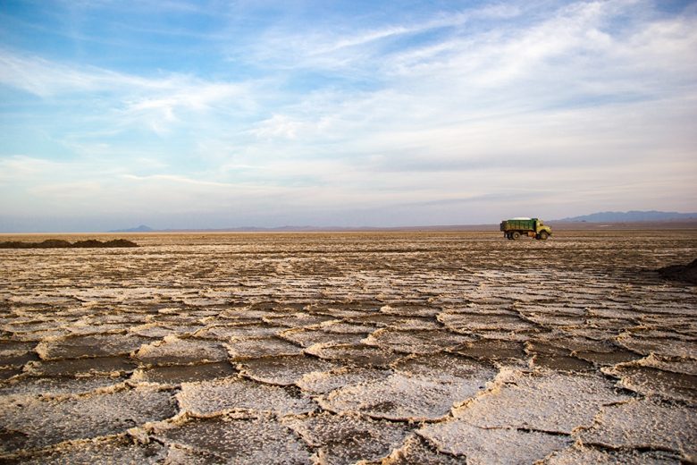 Iran salt lake