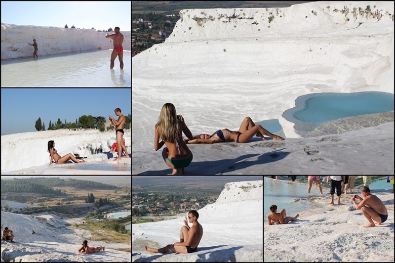 Photo shooting... Quite amusing to watch, but happy that was not ALL I got to see of Pamukkale