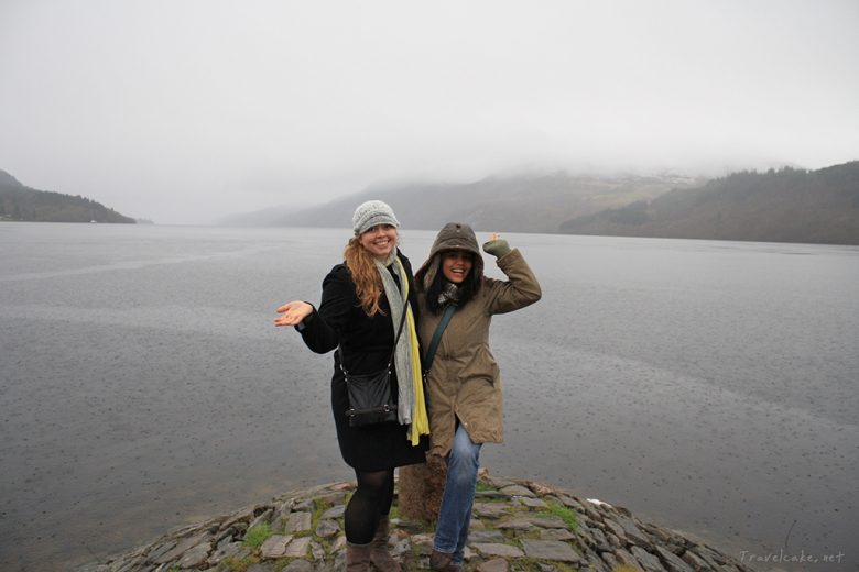 Loch Ness in the rain, in a hurry