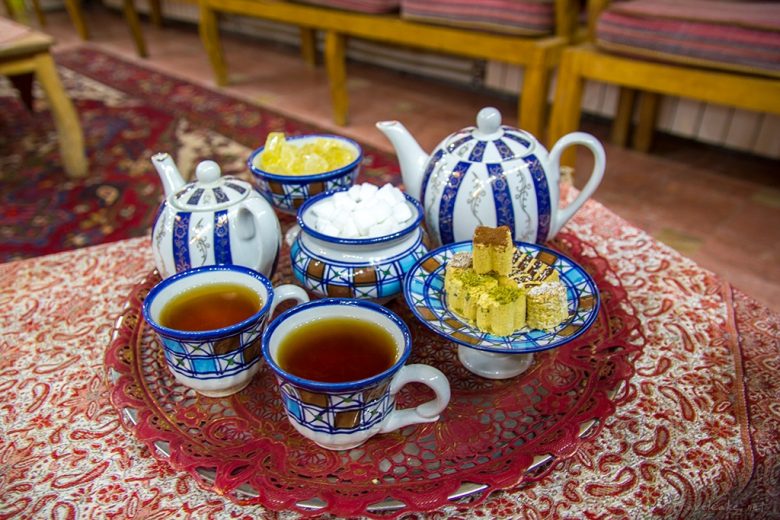 tea with reginonal sweets
