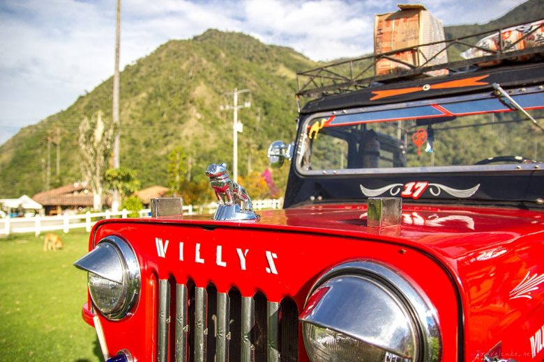 Cocora valley Colombia, Jeep