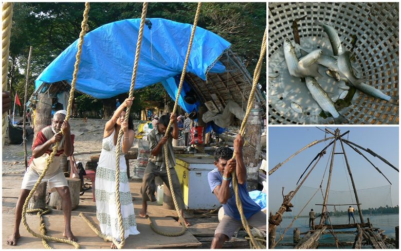 Though I didn't work as hard as these fisherman, it was enriching to be a part of their daily activity and sharing the (slim) catch...