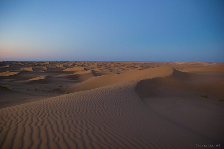 sand dunes as far as the eye can see