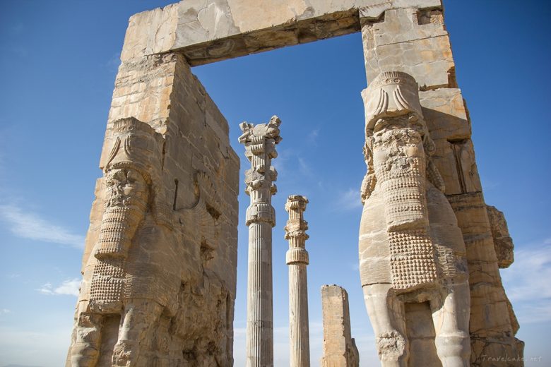 the entrance of Persepolis