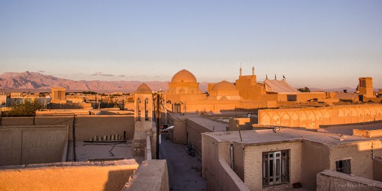 sunset view from one of the many rooftops